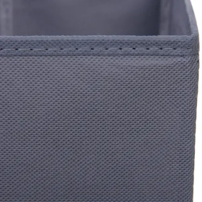 Короб - органайзер складной стеллажный для хранения вещей с ручками «ДОМания», цвет серый, 26,5*26,5*28см (лейбл)