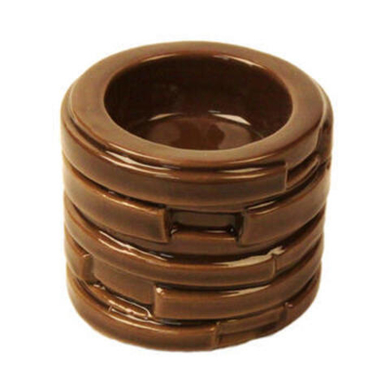 Подсвечник CERAMICS with pattern  h6 (p.73-) T2-C31/BROWN