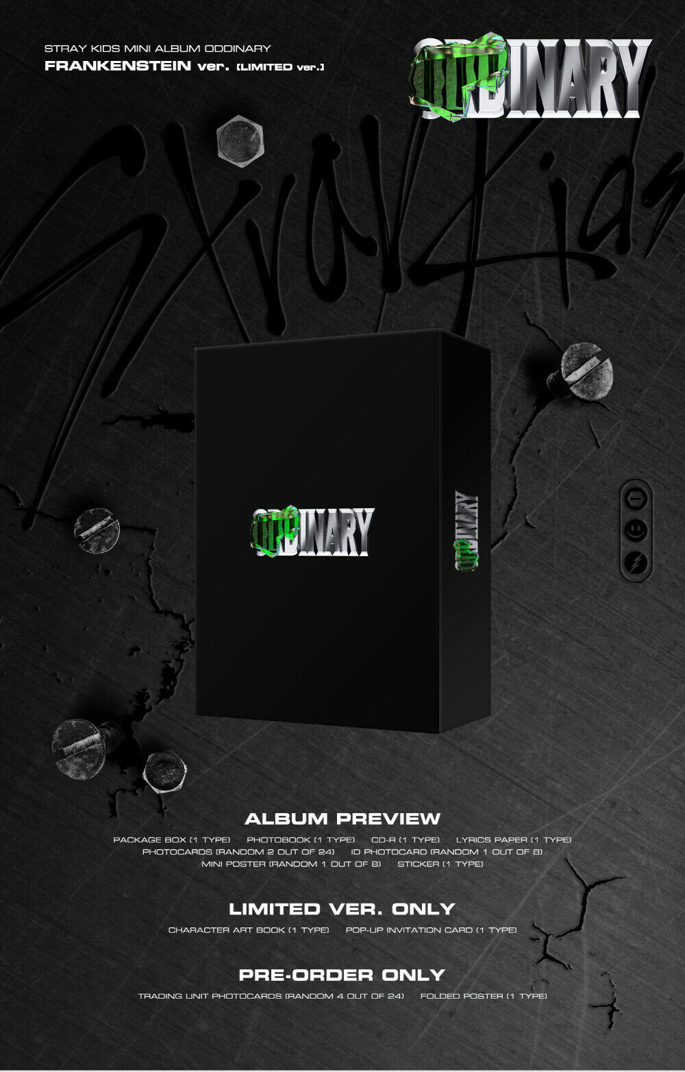 STRAY KIDS - ODDINARY [FRANKENSTEIN (Limited ver)]