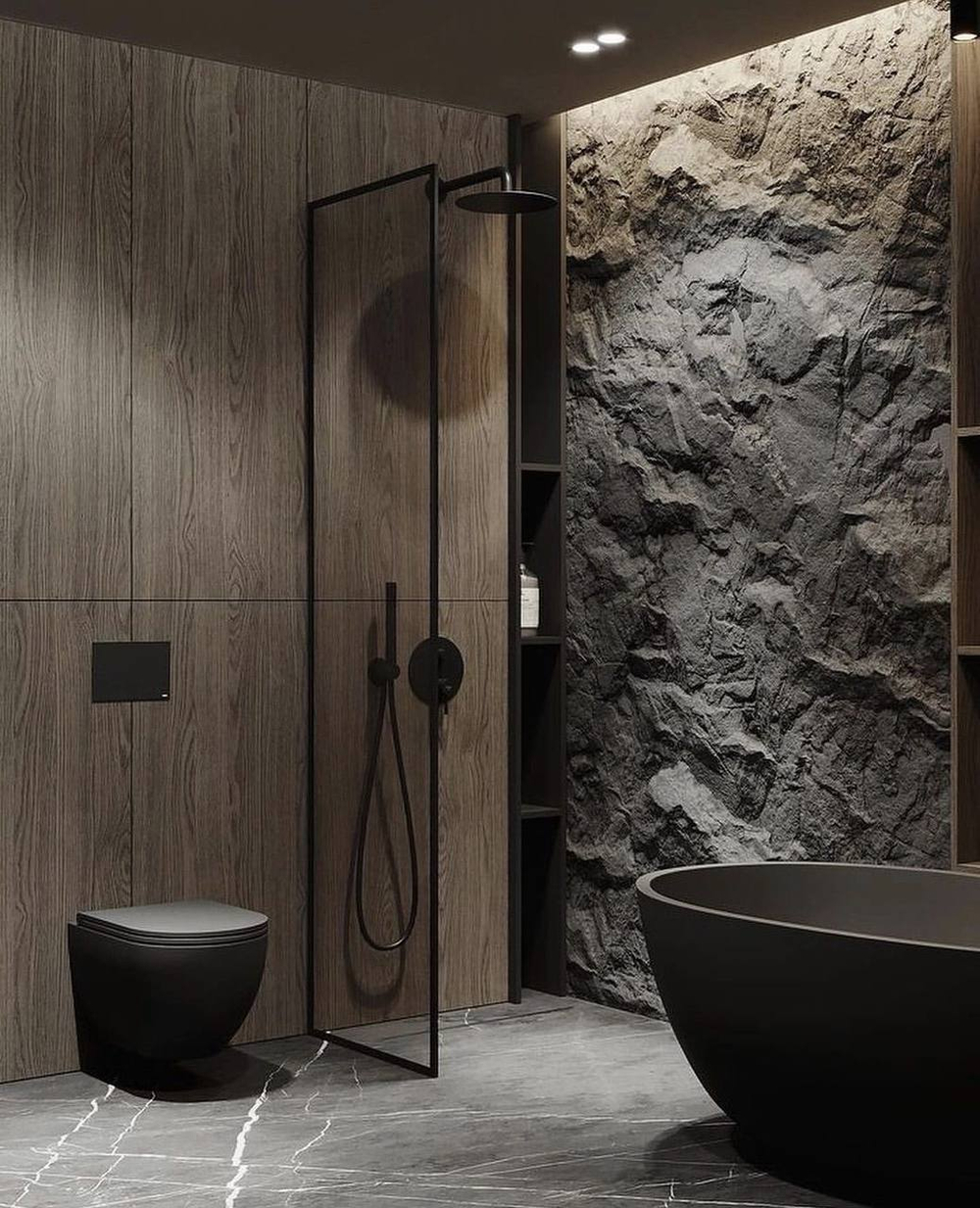 Декоративная панель СКАЛА из полиуретана ROCK STONE 1200х600х56mm