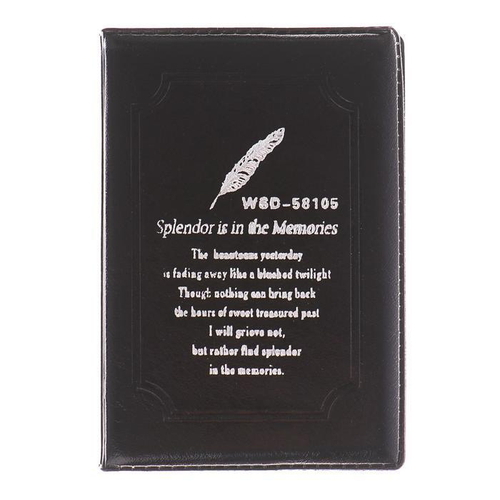 Записная книжка обложка ПВХ формат А7, 26 листов, линия, черная 546680