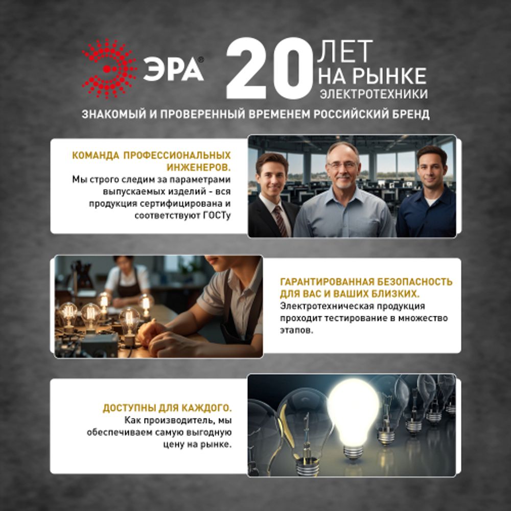 Лампа светодиодная ЭРА RED LINE LED A65-25W-840-E27 R 25Вт груша нейтральный белый свет Е27 | Лампы cветодиодные Груша (A)