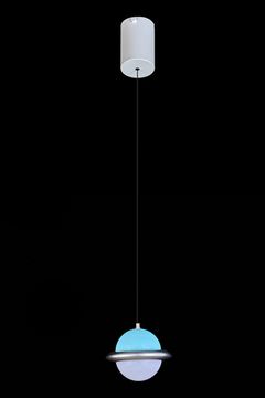 Подвесной светильник LED "Планета" LE4011/1S BL голубой Planetes Leon