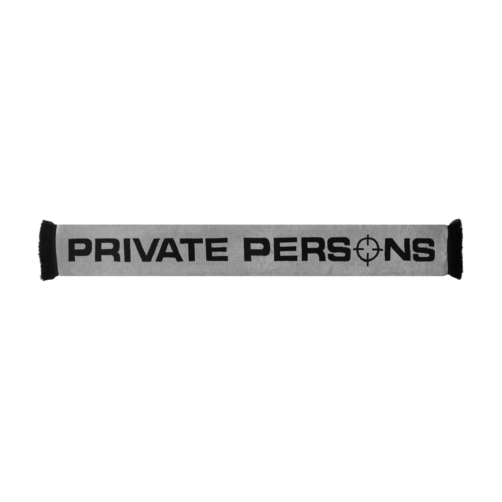 PP LOGO SCARF (BLACK/GREY)