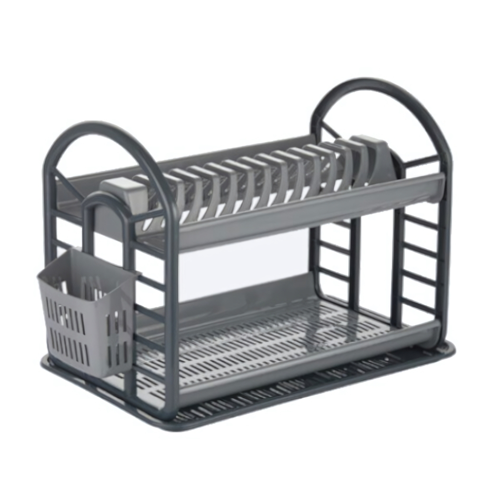 Сушка для посуды Антик антрацит-серый