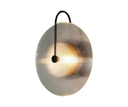 Настенный светильник Мелисса черный/дымчатый d25 h30 Led 6W (4000K)
