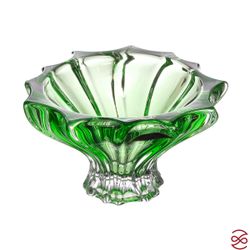 Конфетница Aurum Crystal Plantica 15см green