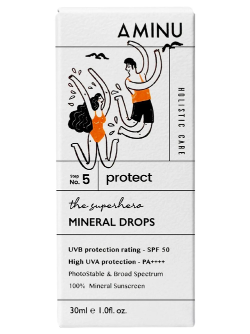 AMINU MINERAL DROPS SPF 50 - солнцезащитные капли SPF 50, 30 лм