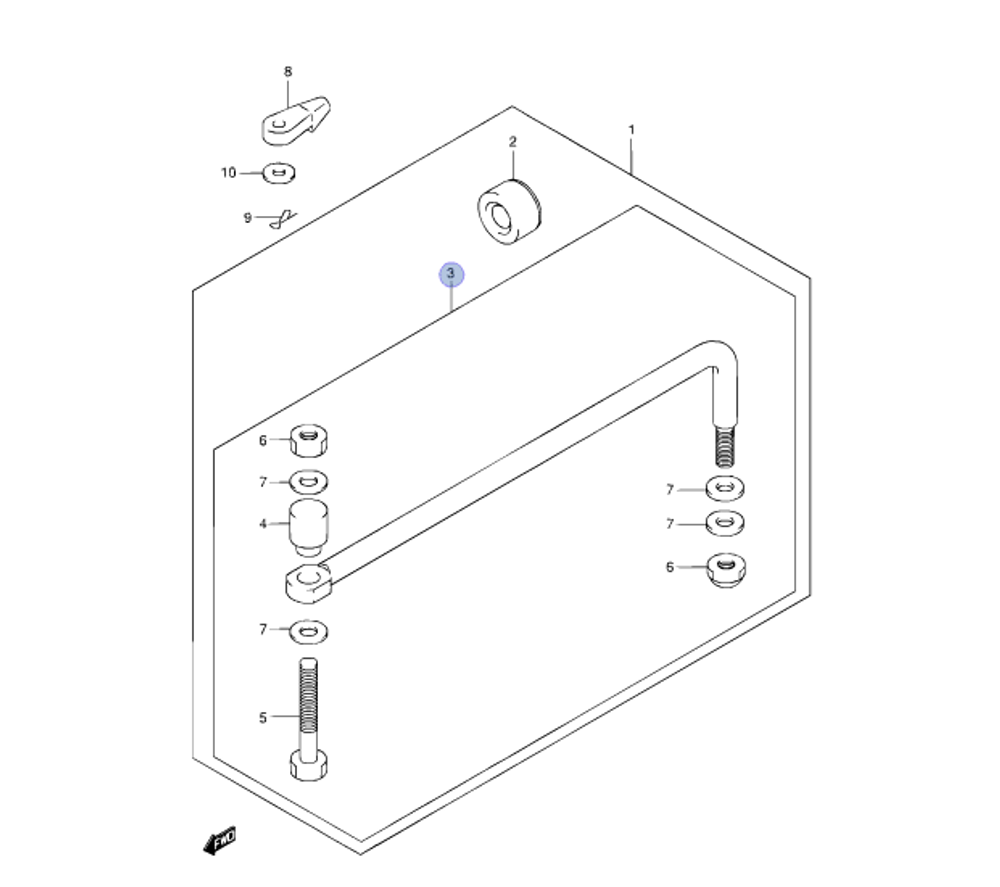 Рулевая тяга Suzuki 67701-87J11-000