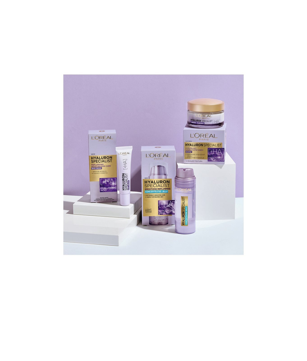 L’Oreal Paris Hyaluron Specialist Jelly - интенсивно питательный и увлажняющий дневной крем с гиалуроновой кислотой /   50  ml  / GTIN 3600523997640