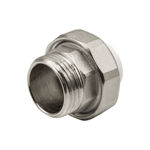 Муфта комб. разъемная, нар 20х1" EVER® plast  БЕЛЫЙ (Россия)