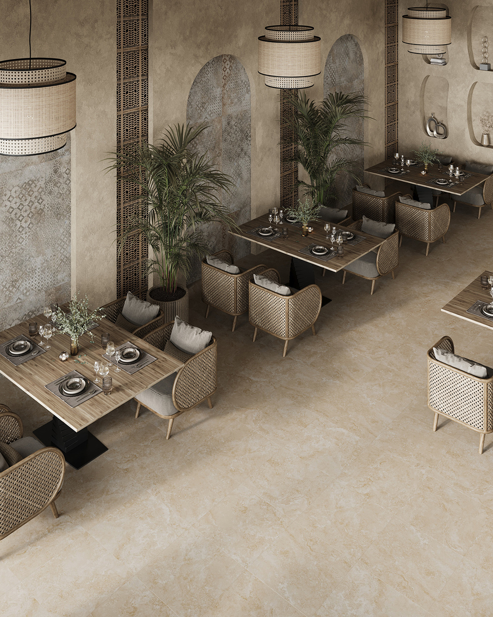 Staro Silk Mystical Charm Crema Relief Matt 60x60