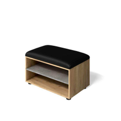 Обувница Мини-Лайт МЛ-8 дуб крафт/ателье/черный к/з