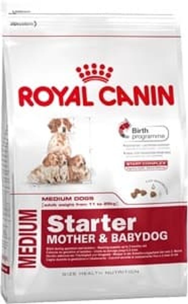 *Royal Canin 4кг Медиум Стартер корм для щенков до 2-х месяцев, беременных и кормящих сук(Уценка)