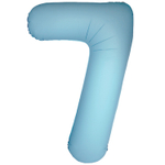 Шар фольгированный Цифра 7 101 см (Голубой)