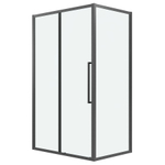 Душевое ограждение Grossman Cosmo 100.K33.02.120.42.00-200.K33.02.100.42.00 (120х100х195) раздвижная,графит сатин,стекло прозрачное,2 места