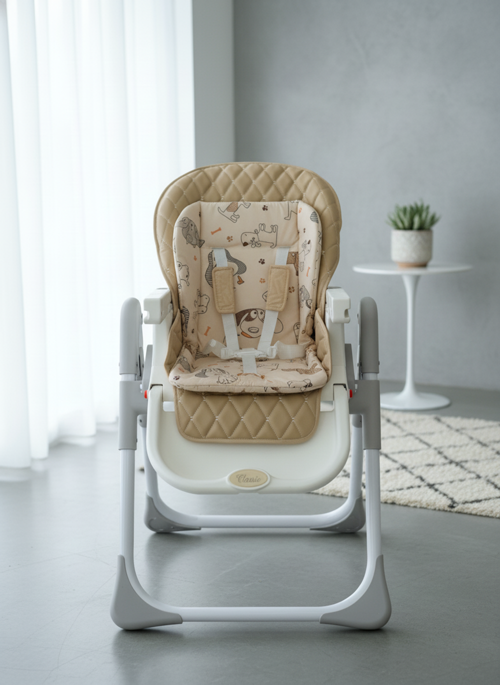 Вкладыш-матрасик в стульчик для кормления, коляску, качели