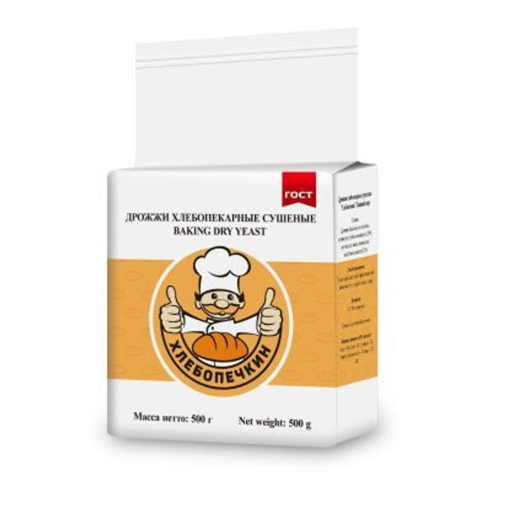 Дрожжи хлебопек. Хлебопечкин 500г20шт