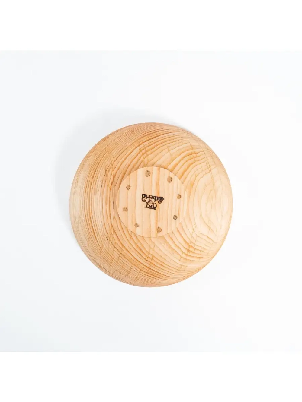 Деревянная тарелка из Кедра коллекция "Лотос"