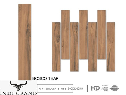 Керамогранит Carving 20x120cm GVT Matt Finish Bosco Teak