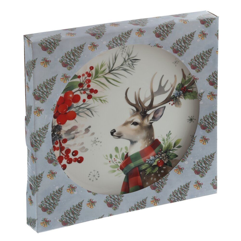 GAEM Тарелка "Олень", L26 W26 H2,5 см