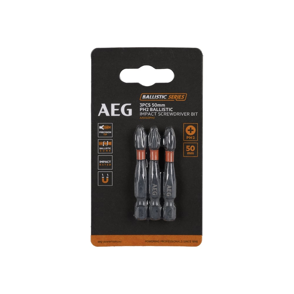 Биты ударные AAK503PH2 (3 шт; PH2, 50 мм) AEG 4932479181