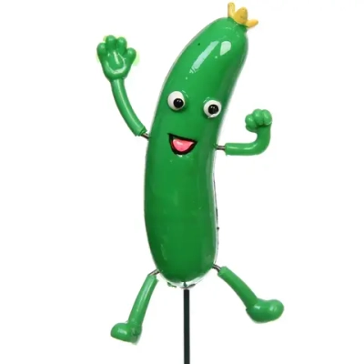 Фигура на спице «Веселый огурец» 60см (фигурка 13 см)