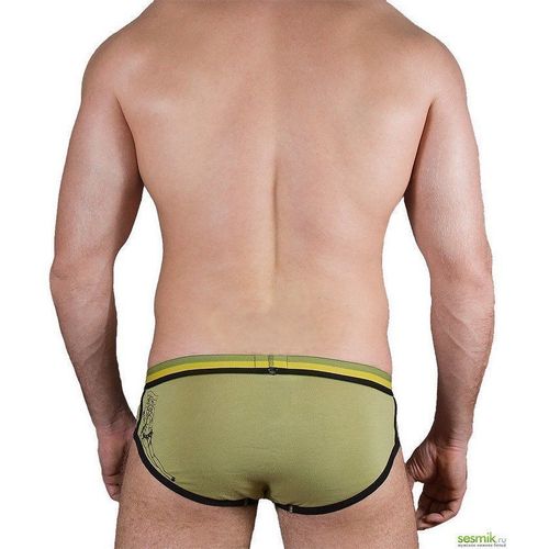 Мужские трусы брифы Massi MIL зеленые