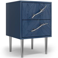 Тумба Арт Колор leaves Стайл Сильвер Королевский синий