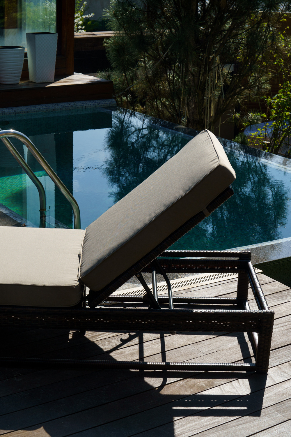 Шезлонг КИОТО из искусственного ротанга