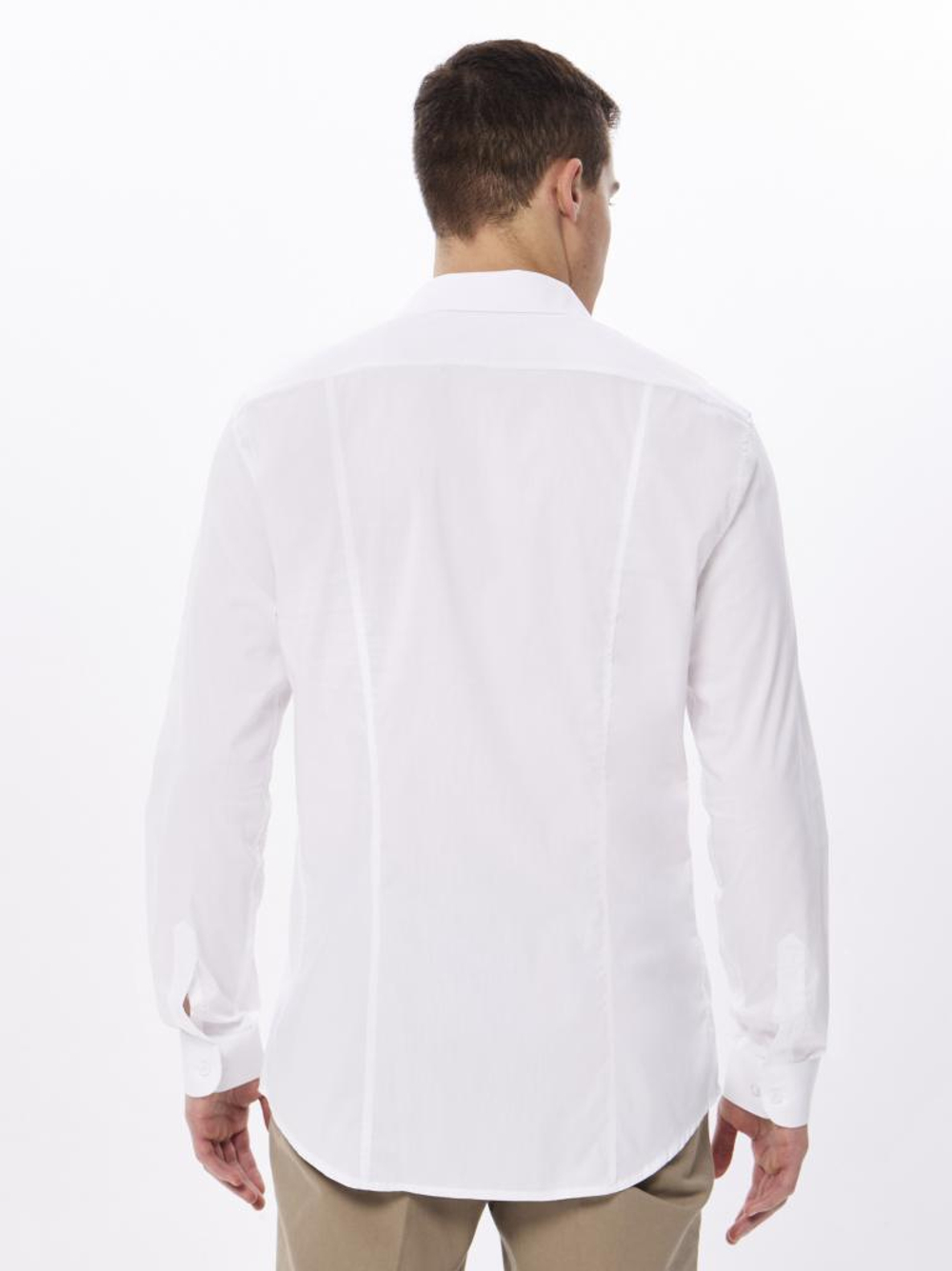 Сорочка GREG (Германия) 100/238/WH/SZR STRETCH_V "Однотон с рельефами."