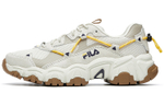 FILA Fila cat's Claw non-slip breathable low-cut sports casual shoes women's gray white yellow