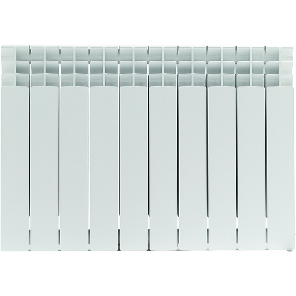 Радиатор биметаллический STOUT TITAN 500 - 11 секций (подключение боковое, цвет белый)