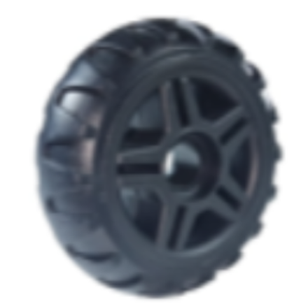 Колесо PLG-K 127, d90, черный