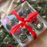 Новогодний цветочный набор · 9 шоколадных горшочков