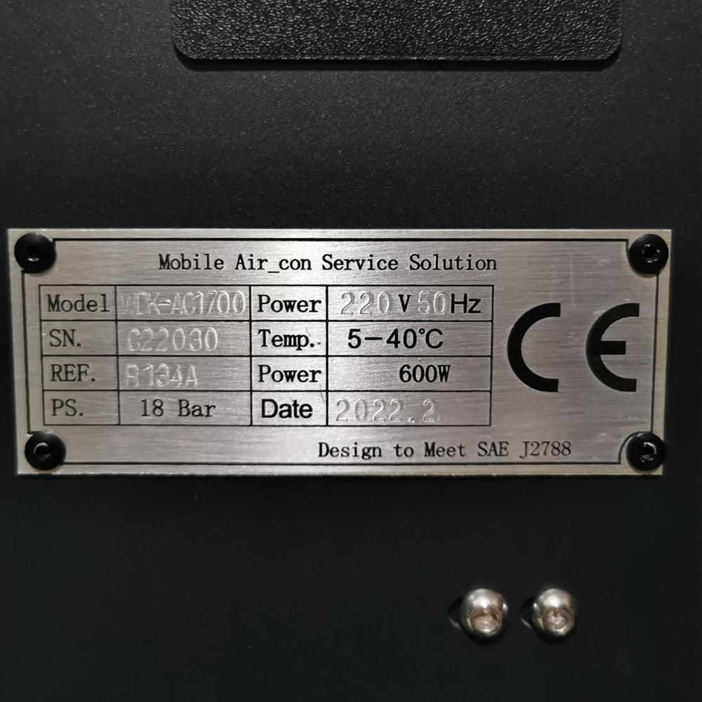 WDK-AC1700 (УЦЕНКА) Установка для заправки кондиционеров, автоматическая