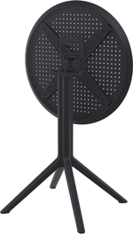 Стол пластиковый складной Siesta Contract Sky Folding Table Ø60, черный