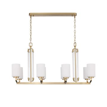 SL1403.333.08 Люстра подвесная ST-Luce Латунь/Прозрачный E27*8 40W BRASS