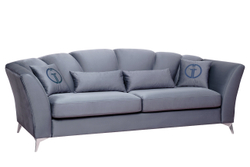 Диван трехместный 95x100x250см Garda Decor Annette велюровый бирюзовый