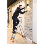 Стремянка 4 ступ, 150 кг, с широк ступ, 0.84 м до платформы, Nika, ННСУ4