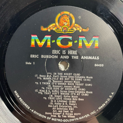 Винтажная виниловая пластинка LP Eric Burdon The Animals Eric Is Here (США 1967)