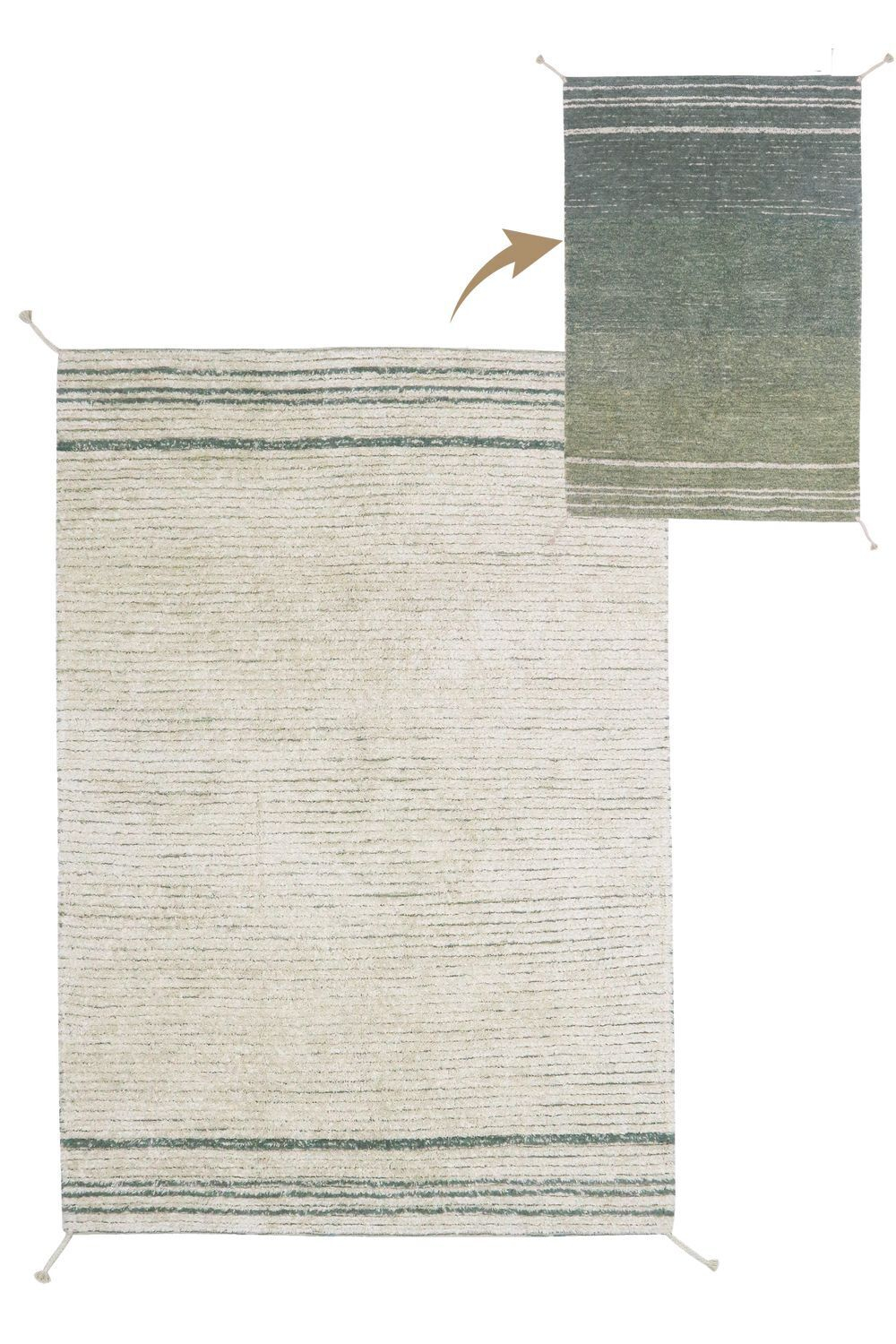 Двусторонний стираемый ковер Lorena Canals Twin Vintage Blue L (170 x 240 см)