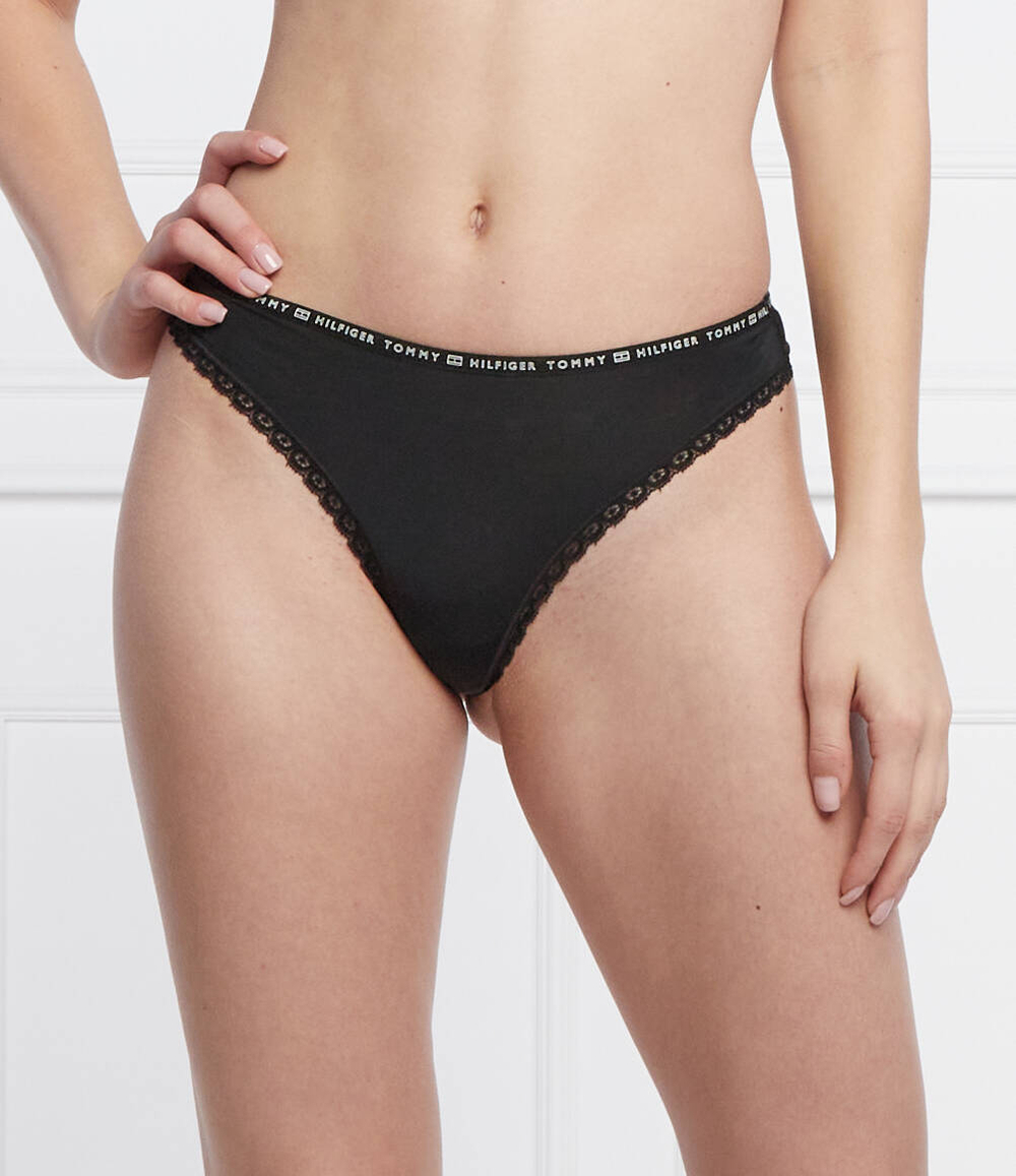 стринги 3 пары Tommy Hilfiger - черный(UW0UW02824)