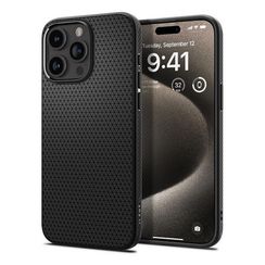 Чехол Spigen Liquid Air для iPhone 15 Pro Max (ACS06562) Matte Black