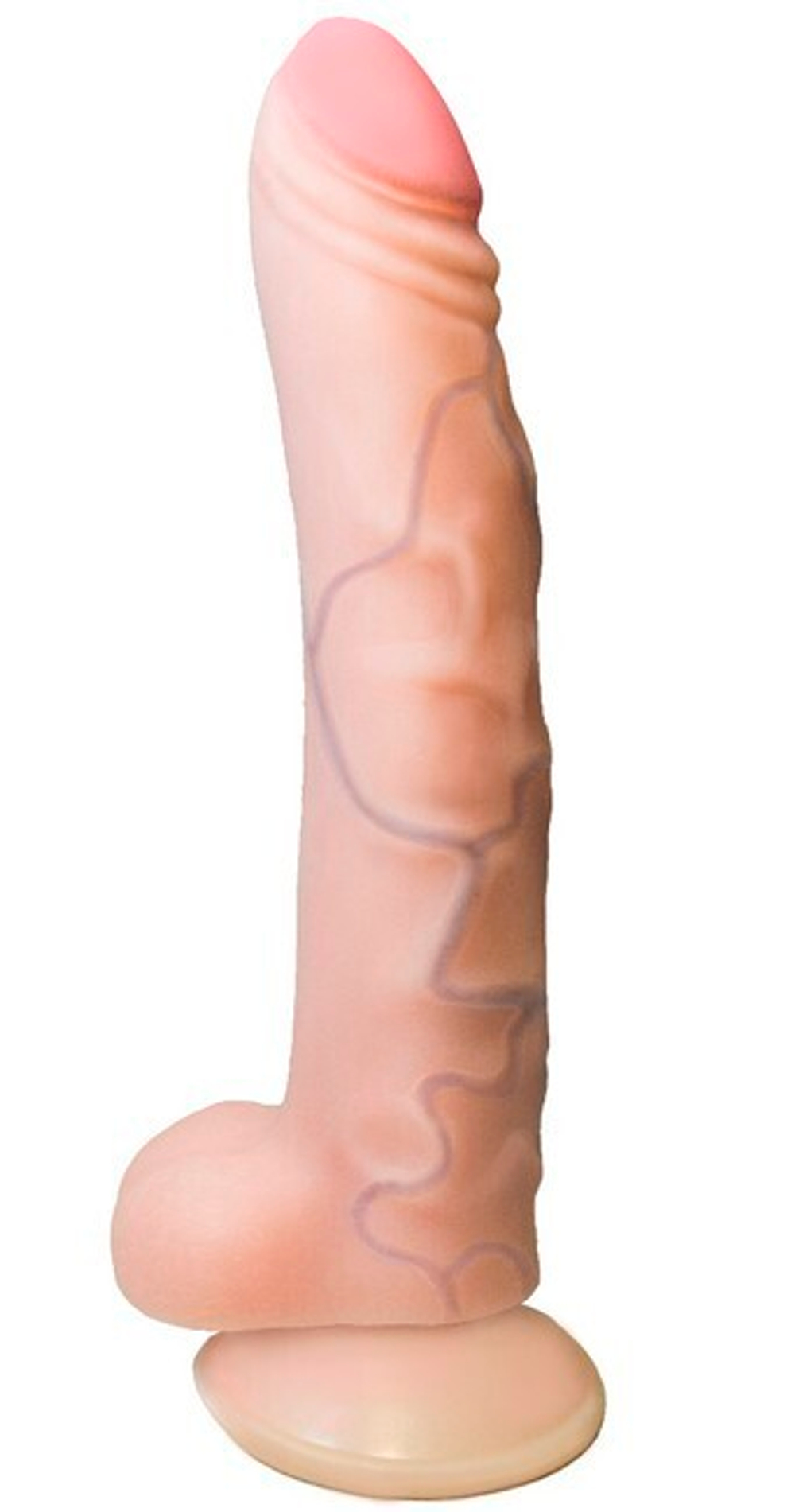 Вибратор-реалистик с выносным пультом с присоской Real Standard ( 21 см ) (Цвет: телесный)