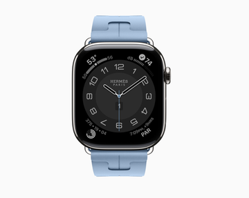 Apple Watch Hermès Series 11 46 mm Kilim Single Tour голубой