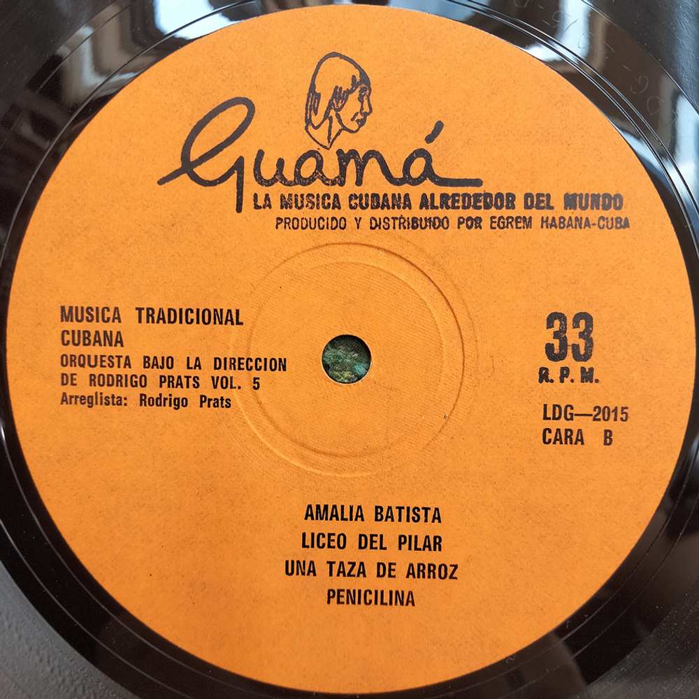 Orquesta Bajo La Direccion De Rodrigo Prats / Musica Tradicional Cubana Vol. 5 (LP)