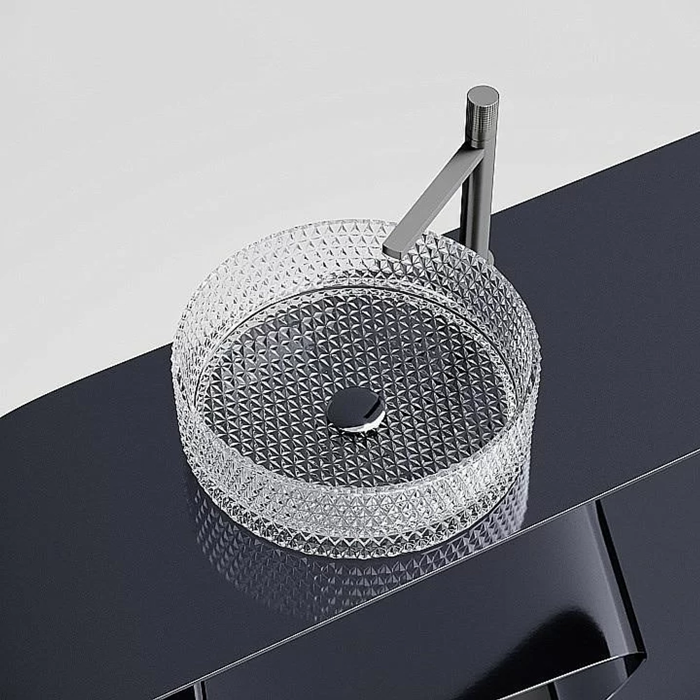 Раковина Ceramica Nova Cristal 36 CN6062 прозрачная