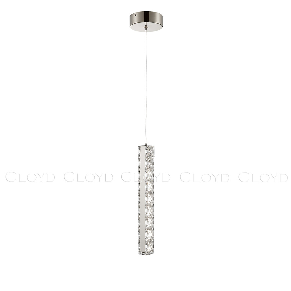 Подвесной светильник Cloyd ELATA P1 / выс. 38 см - хром (арт.11559)