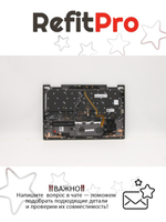 Верхняя панель с клавиатурой (топкейс) для ноутбука Lenovo ThinkPad X1 Yoga 4th Gen. раскладка - русская, с подсветкой, серая (5M10V24935), оригинал